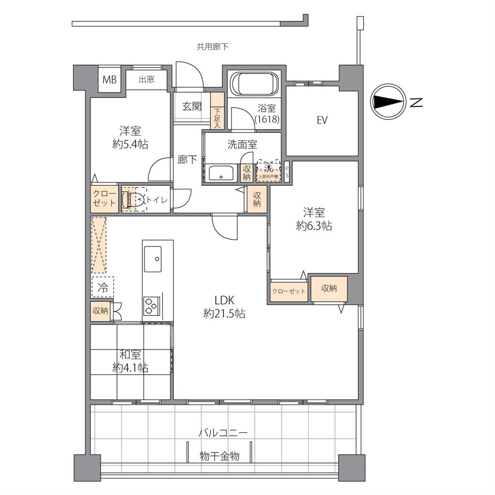 シティガーデンBONJONOテラス 間取り図