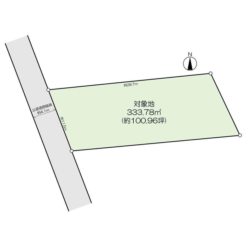 東新町二丁目土地 間取り図