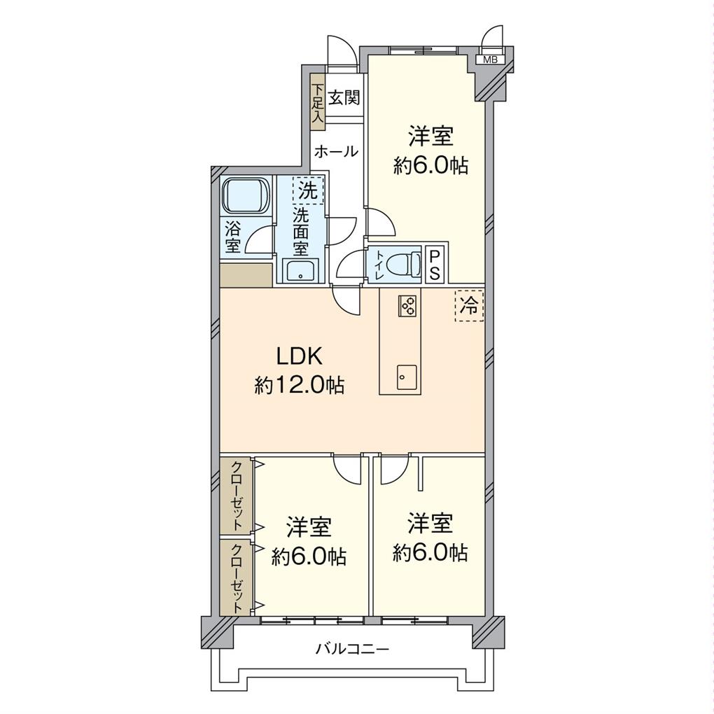アメニティ富士見 間取り図