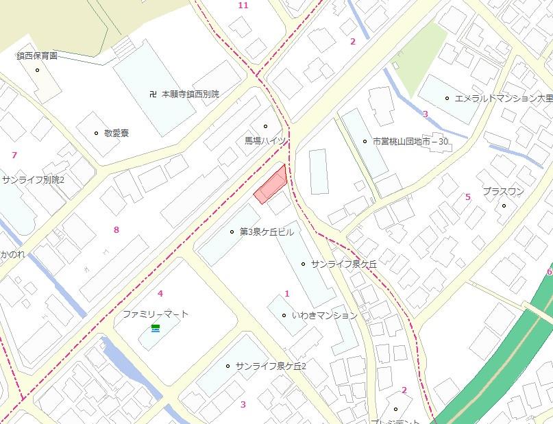 泉ヶ丘　土地 間取り図