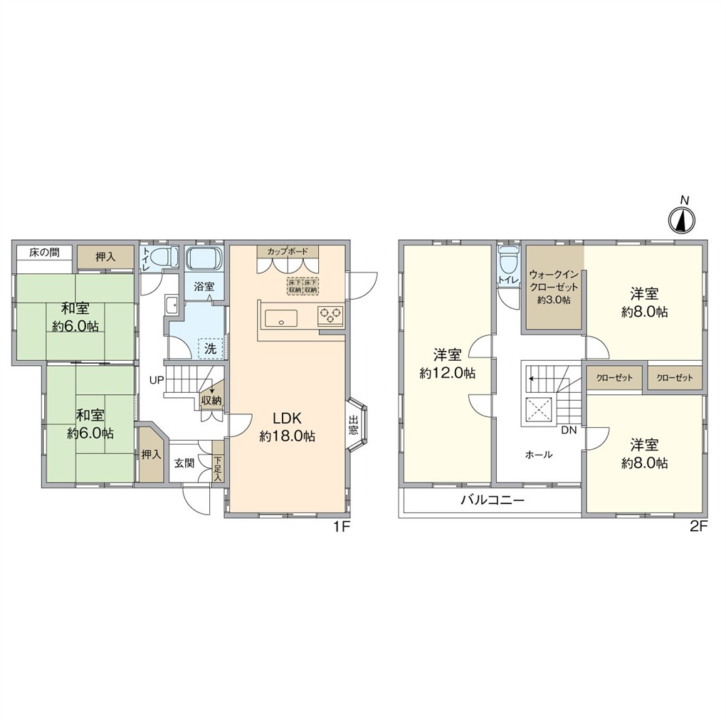下曽根四丁目戸建 間取り図