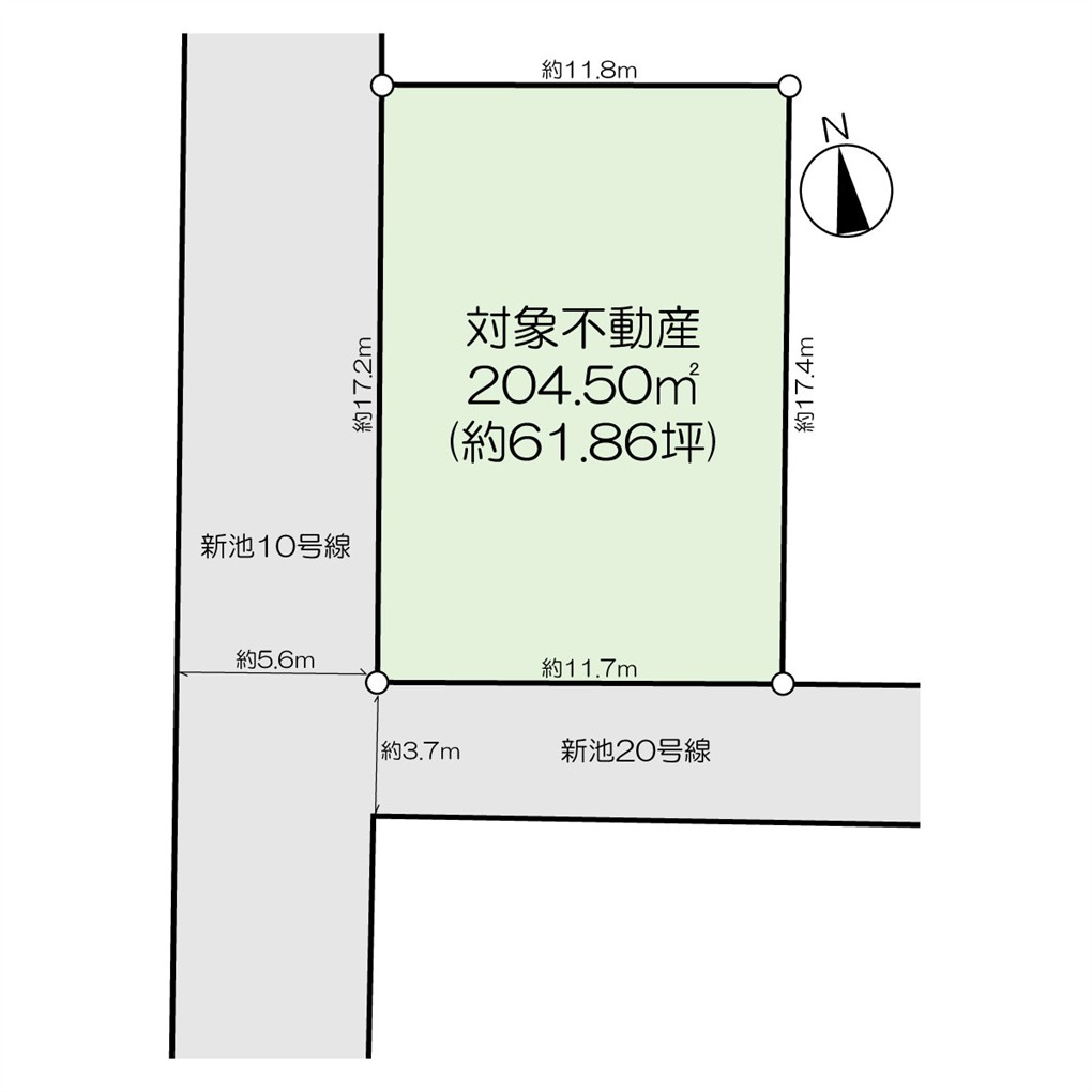 新池二丁目土地 間取り図