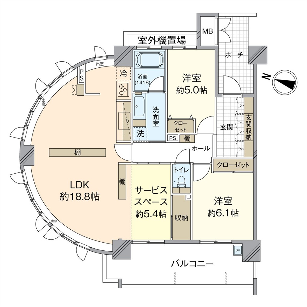 サンパーク青山 間取り図