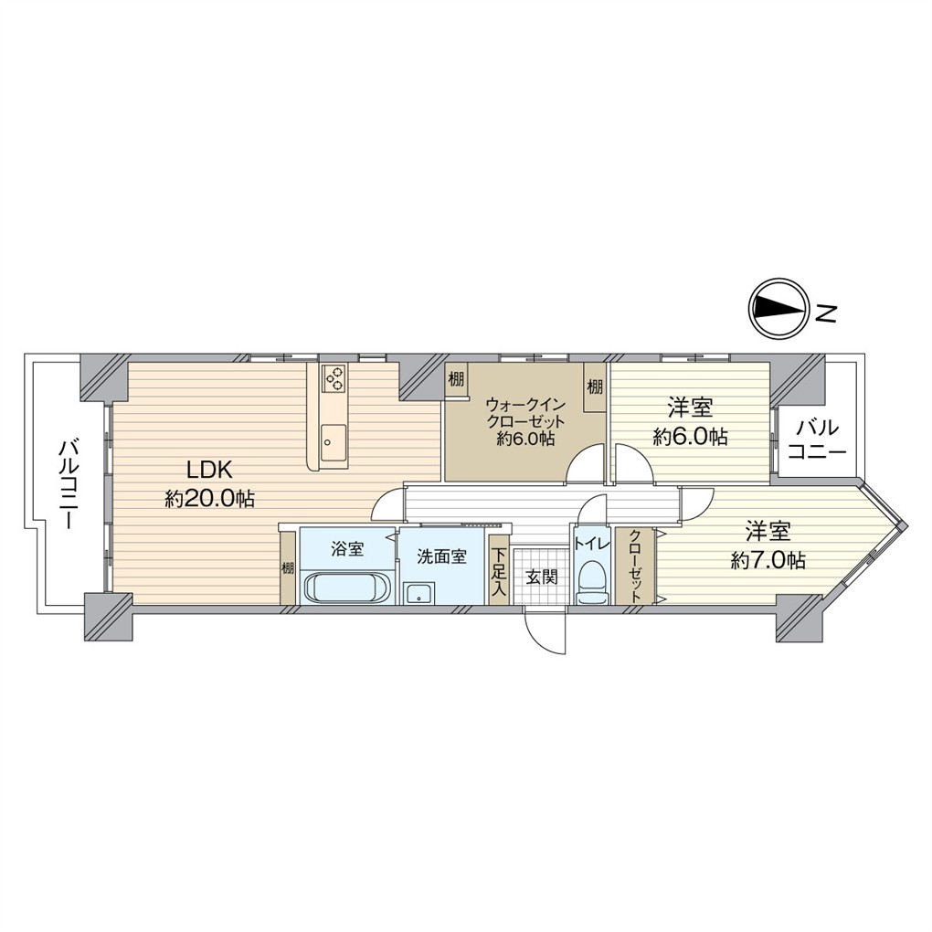 アーバン中央 間取り図
