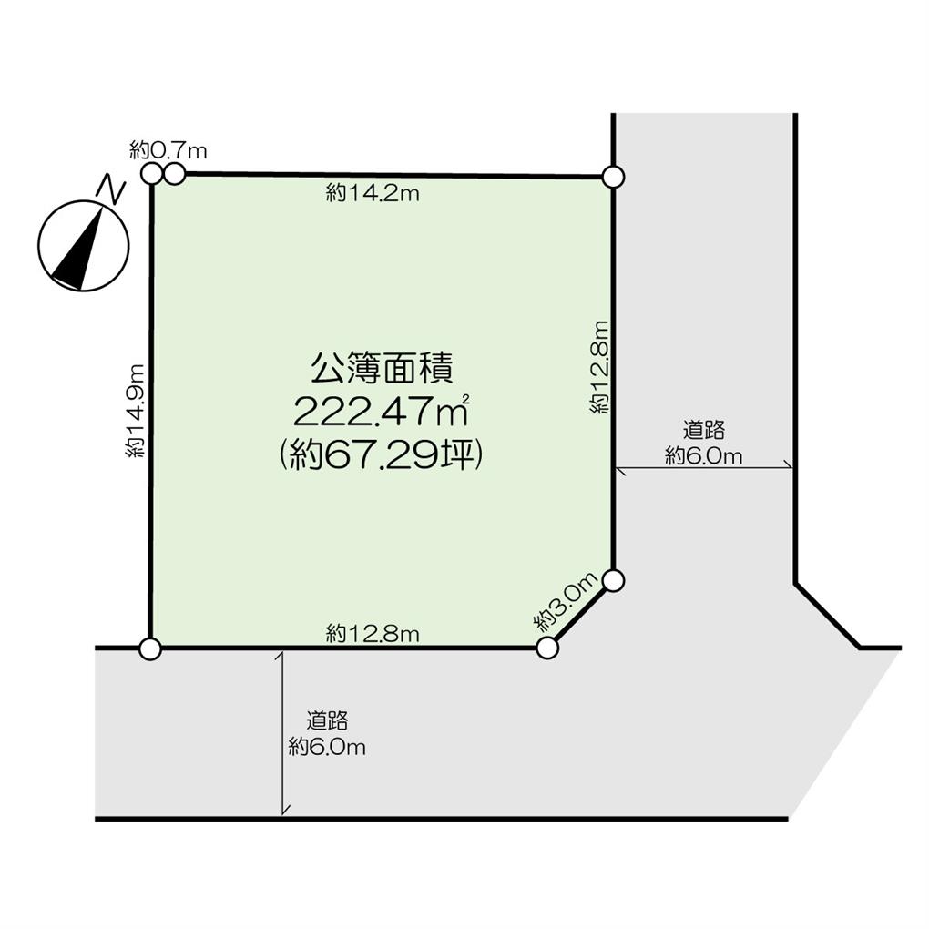 光貞台一丁目土地 間取り図