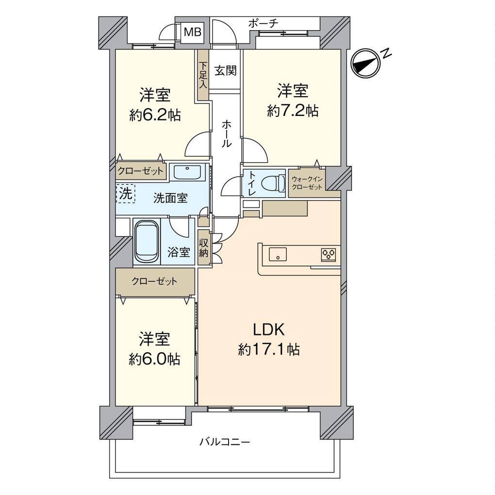 アール・フォーレ春の町 間取り図