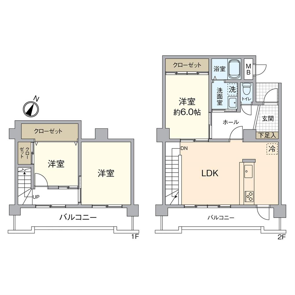 リヴィエール折尾Ⅱ 間取り図