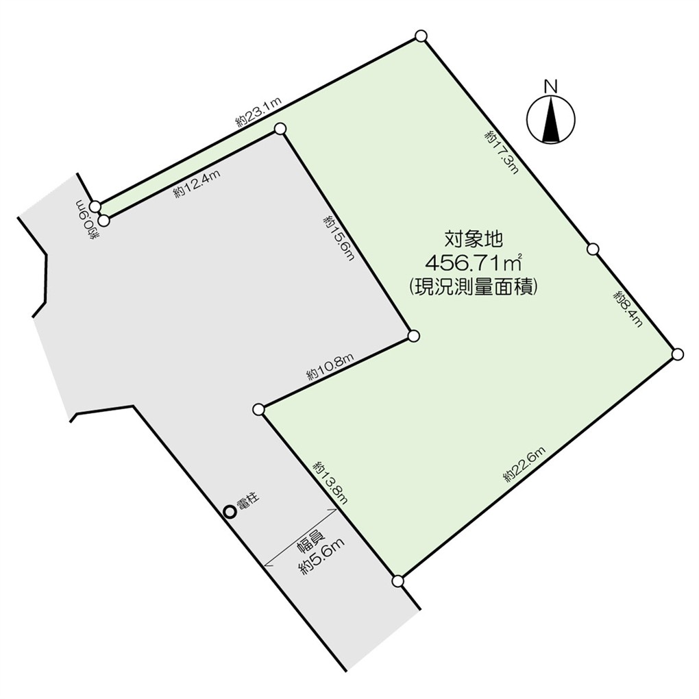 永犬丸南町二丁目土地 間取り図