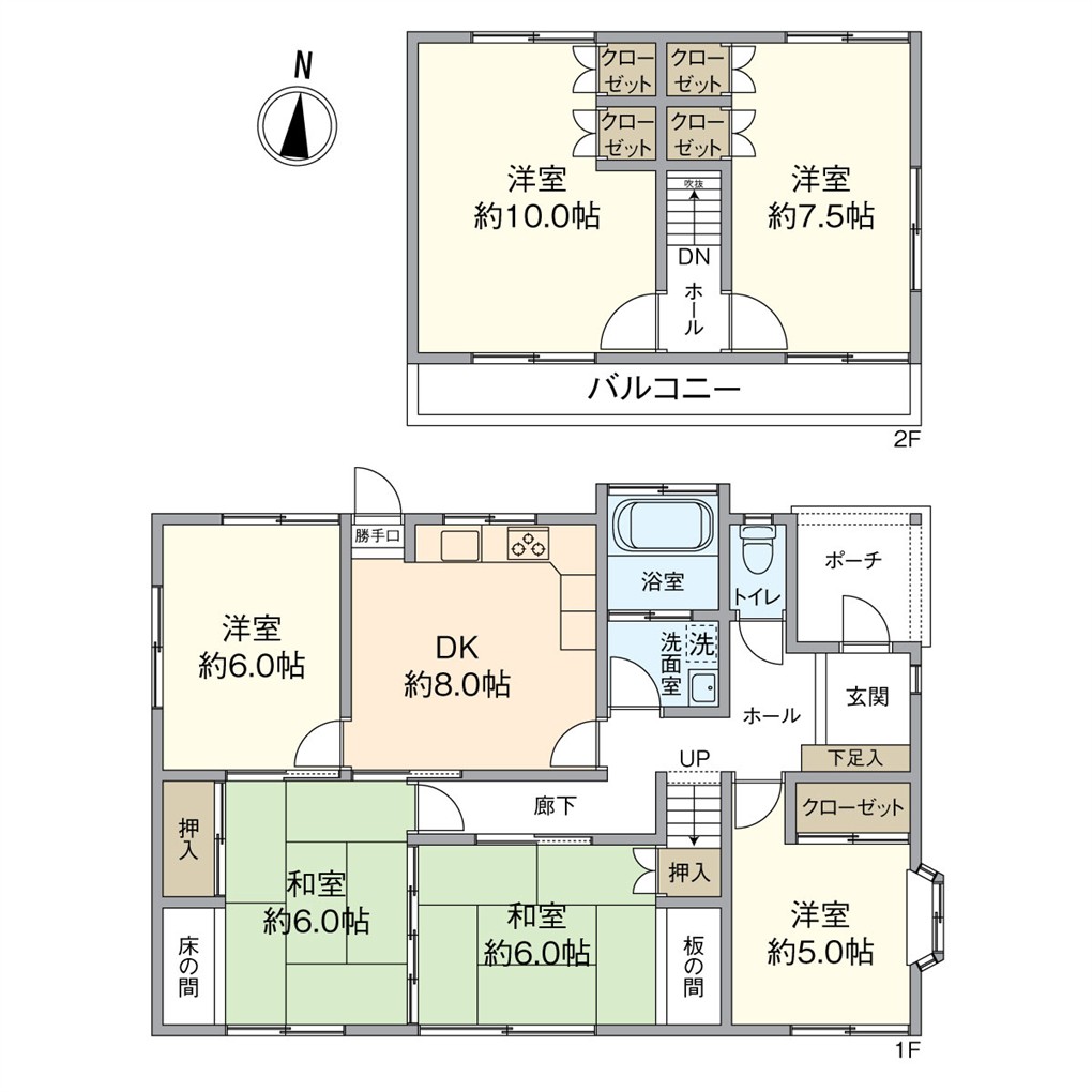 朽網東六丁目戸建 間取り図