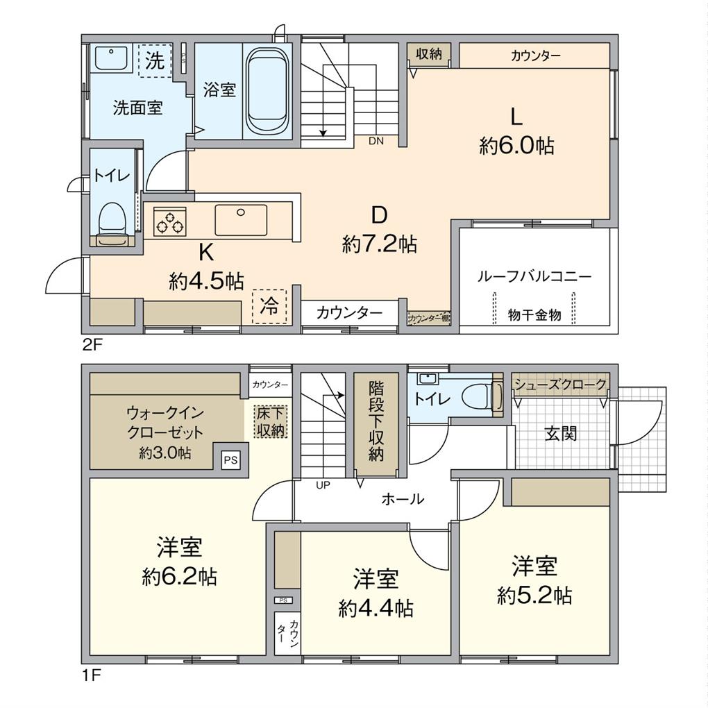 東貫三丁目新築戸建 間取り図