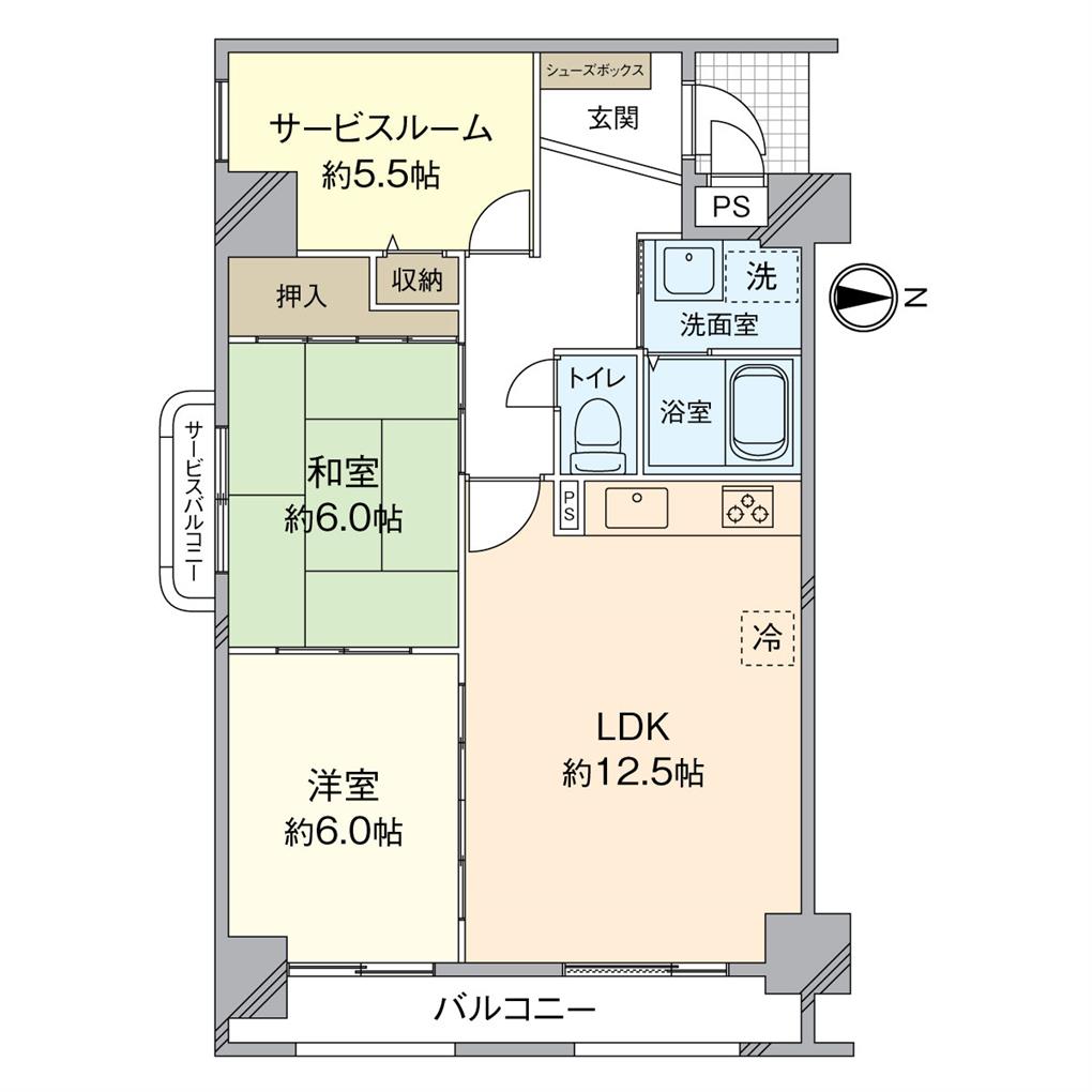 エクレール門司港東 間取り図