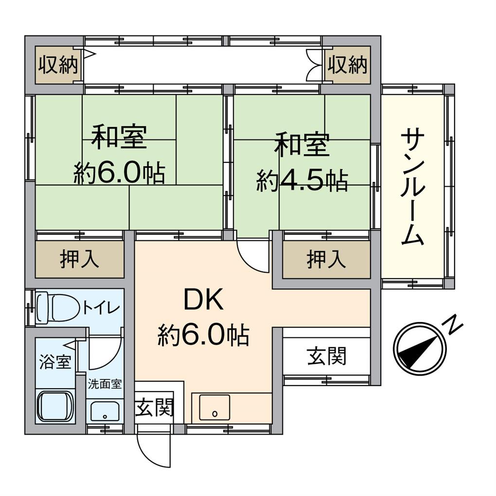 湯川新町三丁目戸建 間取り図