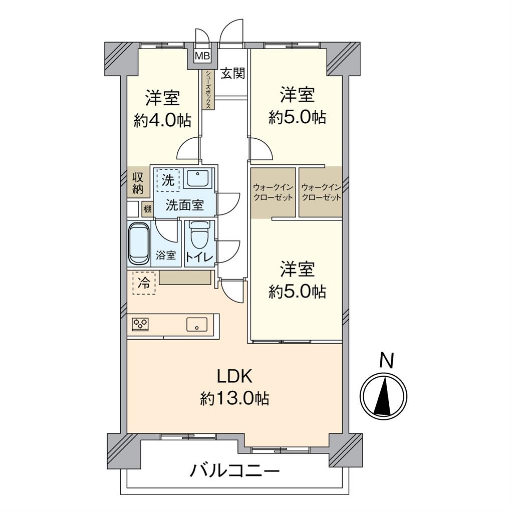 トーカンマンション歯大通り弐番館 間取り図