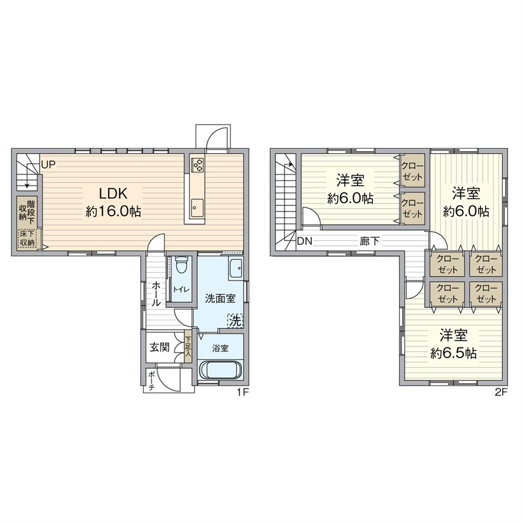 下富野四丁目戸建 間取り図