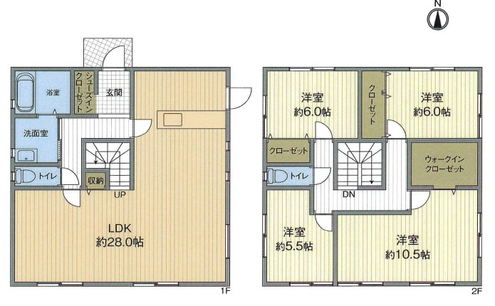 東二島二丁目　戸建 間取り図