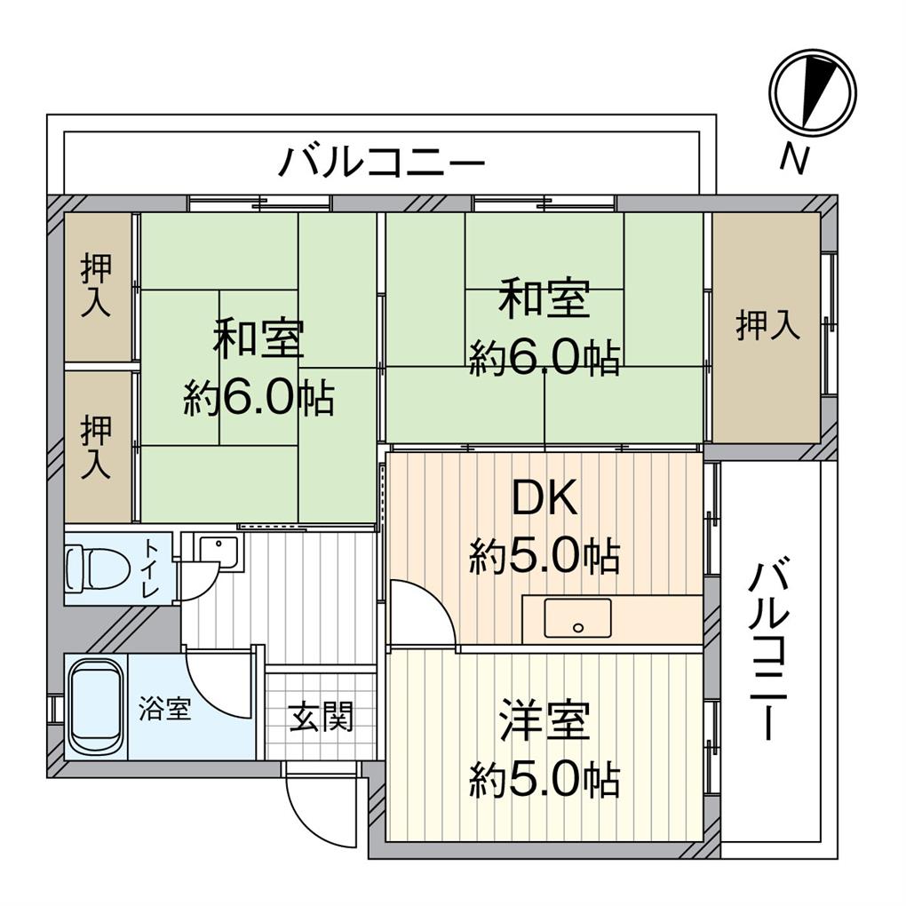 コーポラス高島 間取り図
