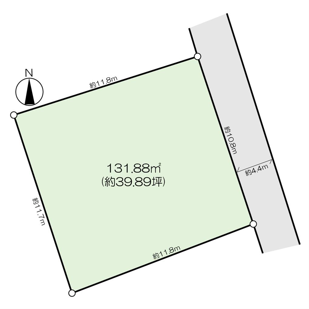 篠崎二丁目　土地 間取り図