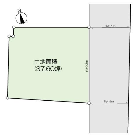 塔野一丁目土地 間取り図