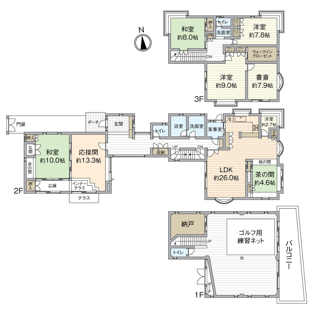 岸の浦二丁目戸建 間取り図