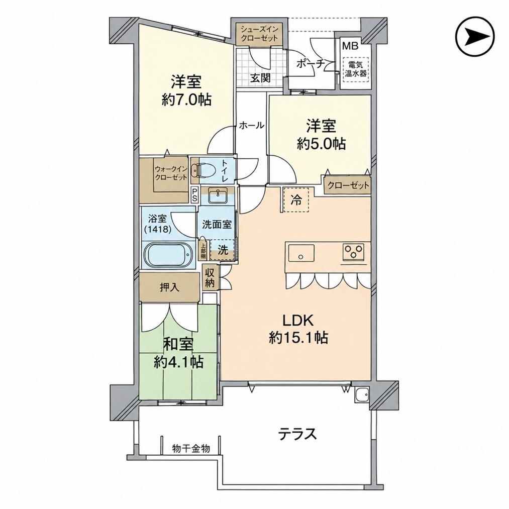 サンパーク青山テラス 間取り図