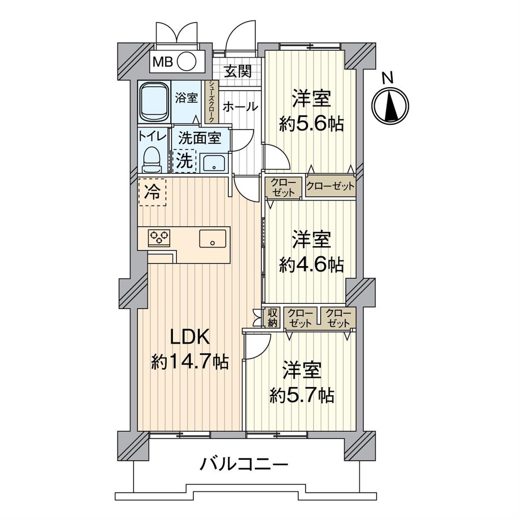 サンライフ小倉 間取り図