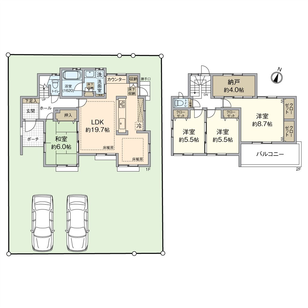 青葉台西四丁目戸建 間取り図