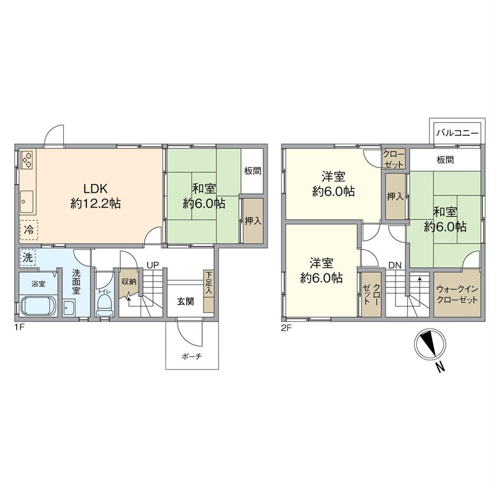 門司区丸山２丁目　戸建 間取り図
