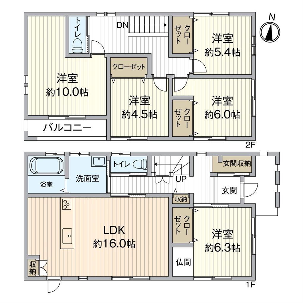 陣原三丁目戸建て 間取り図